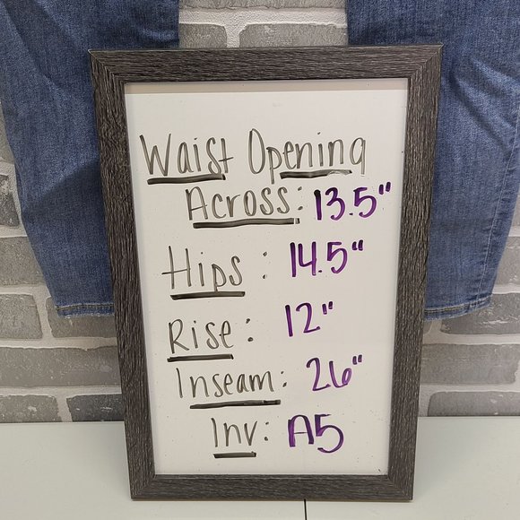 Free People Blue Full Length Distressed Jeans Size 29 - Picture 6 of 8